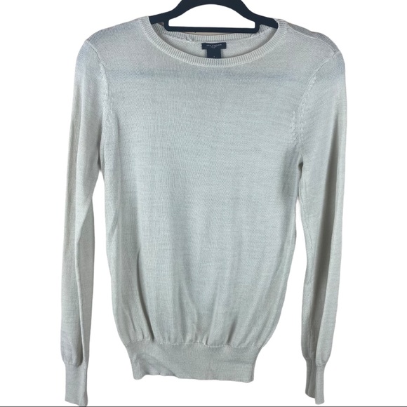 Ann Taylor Lightweight Cream Beige Sweater Small - Picture 1 of 8